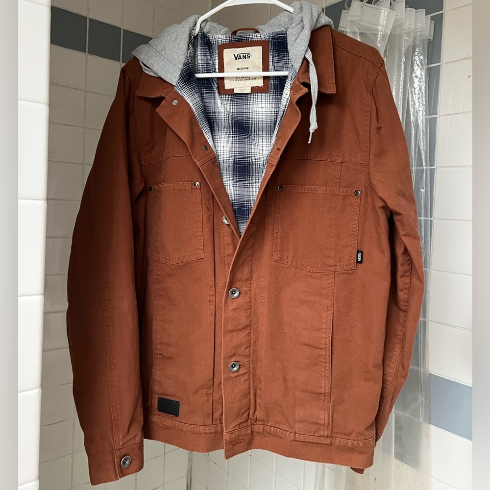Vintage VANS Hooded Canvas Work Jacket 【Brown】【M】